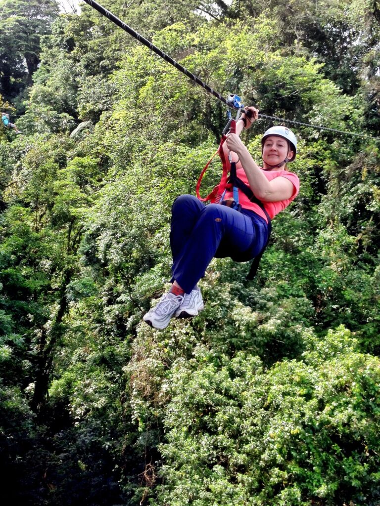 Zip lining in Costa Rica